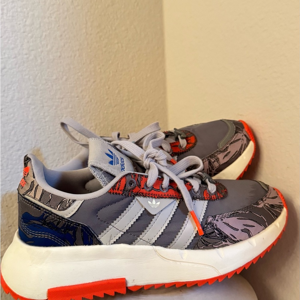 Adidas Gray and Orange Sneakers